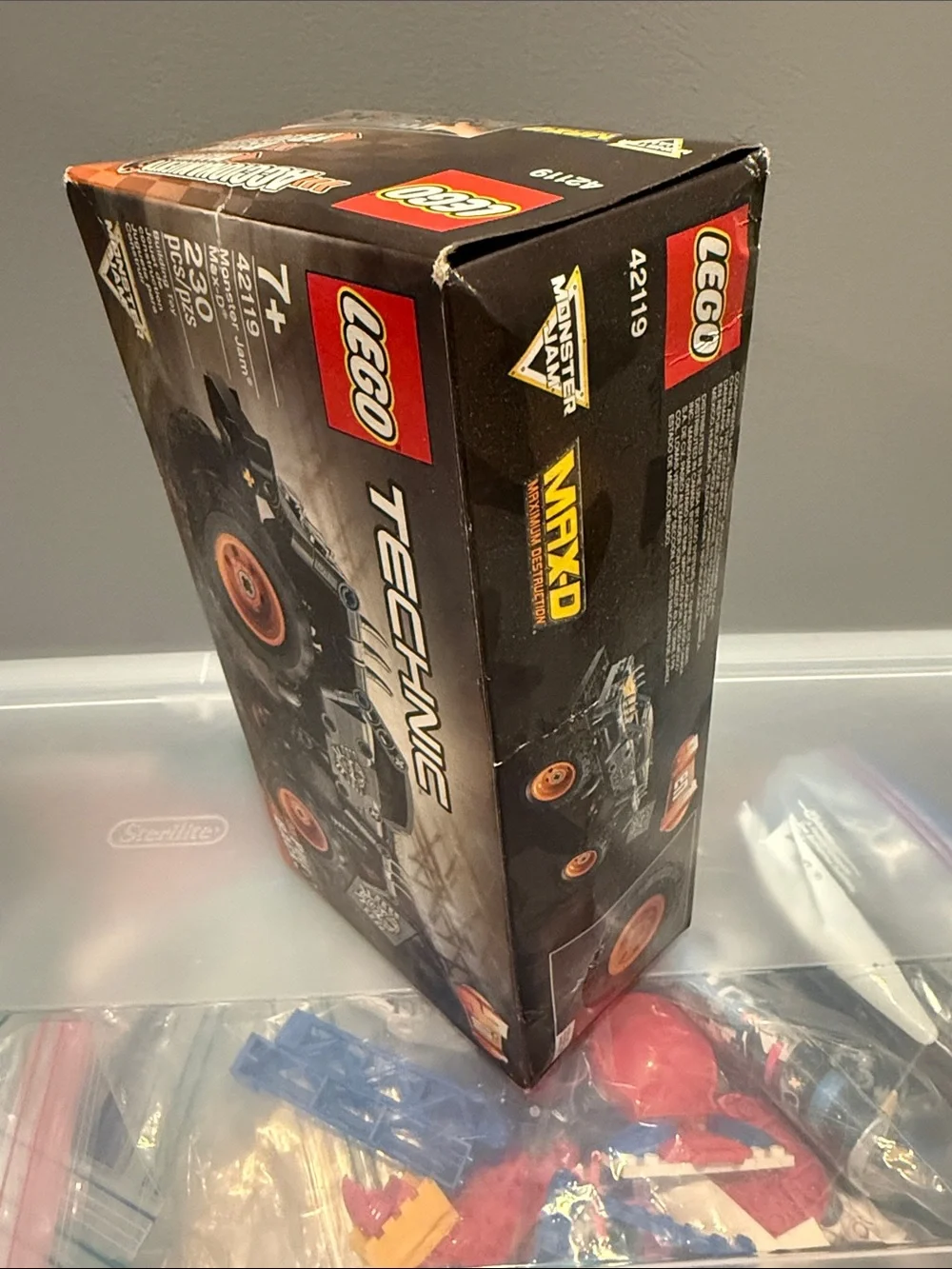 LEGO Technic Monster Jam Max-D Gray and Orange Monster Truck 42119